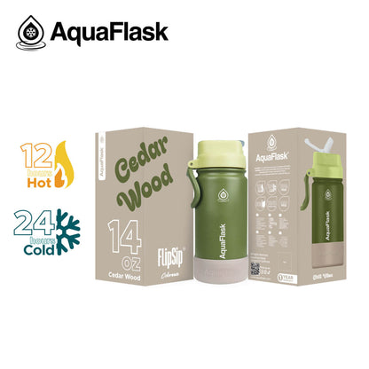 AquaFlask Kids FlipSip Trinkflaschen 414ml (14oz)