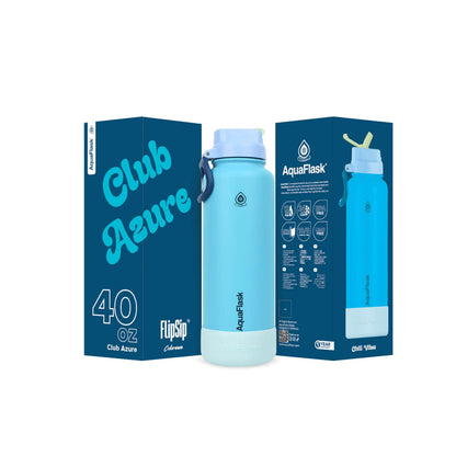 AquaFlask Colorwave 40oz Flip Sip Flasche – Isolierte Edelstahl-Trinkflasche