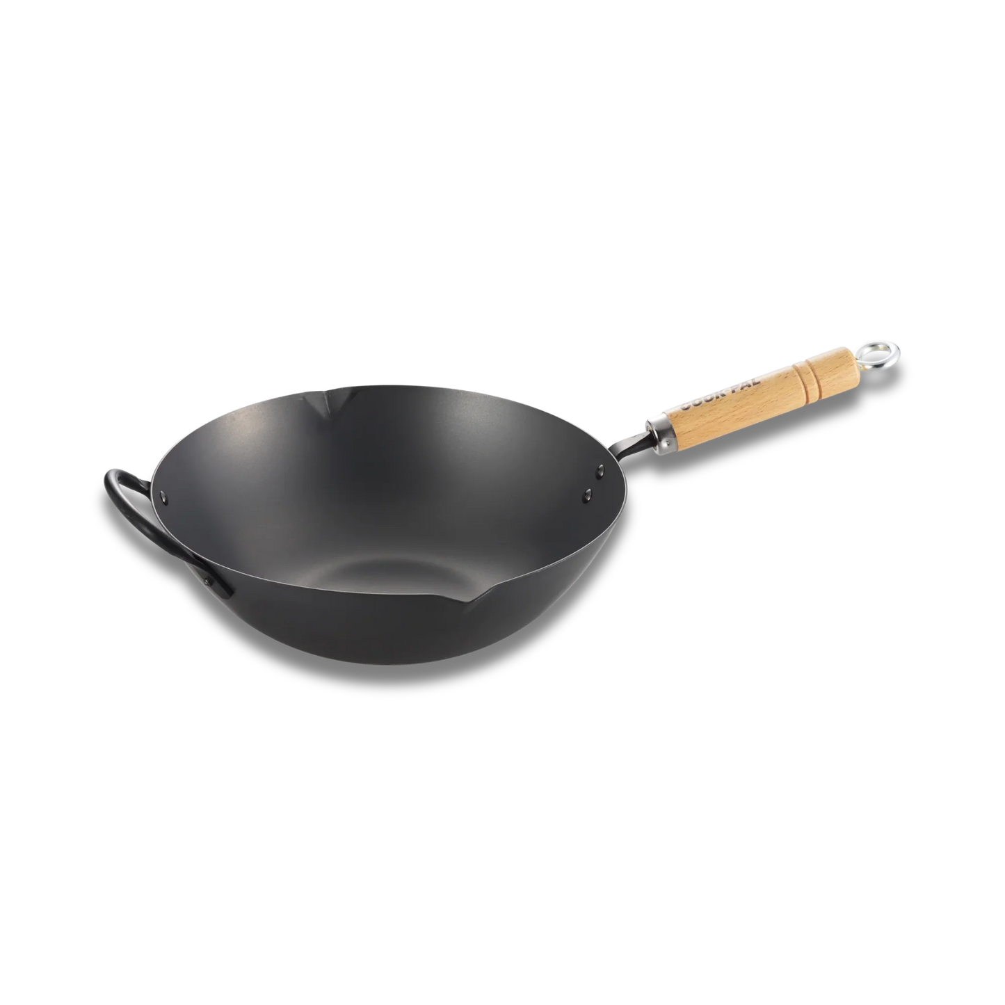 Yoshikawa Cook-Pal Ren Wok aus nitriertem Karbonstahl 30CM - JAPAN