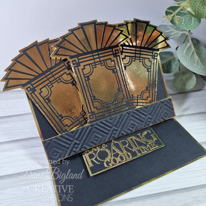 Creative Expressions Sue Wilson Mini Expressions Art Deco Have A Roaring Good Time Craft Die