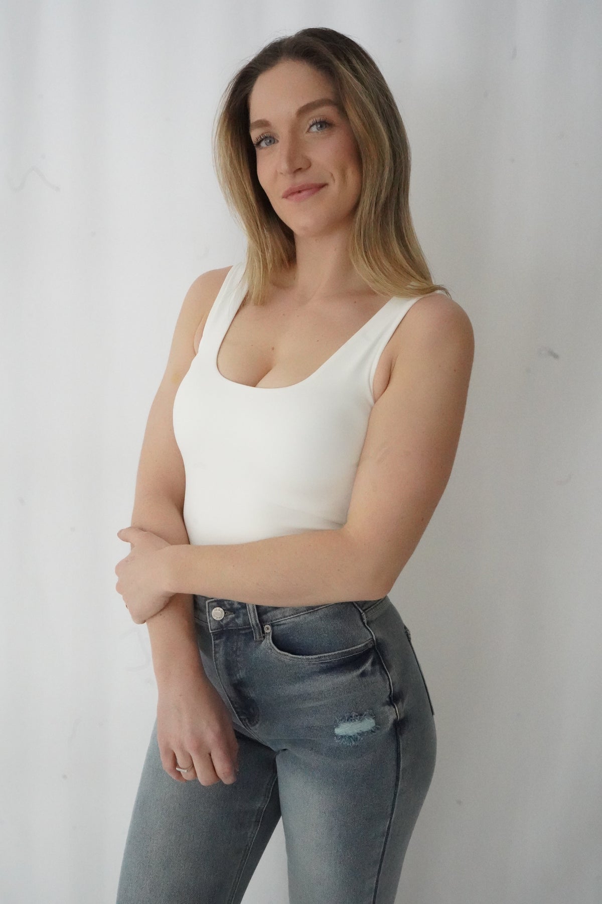 Body-cami blanc