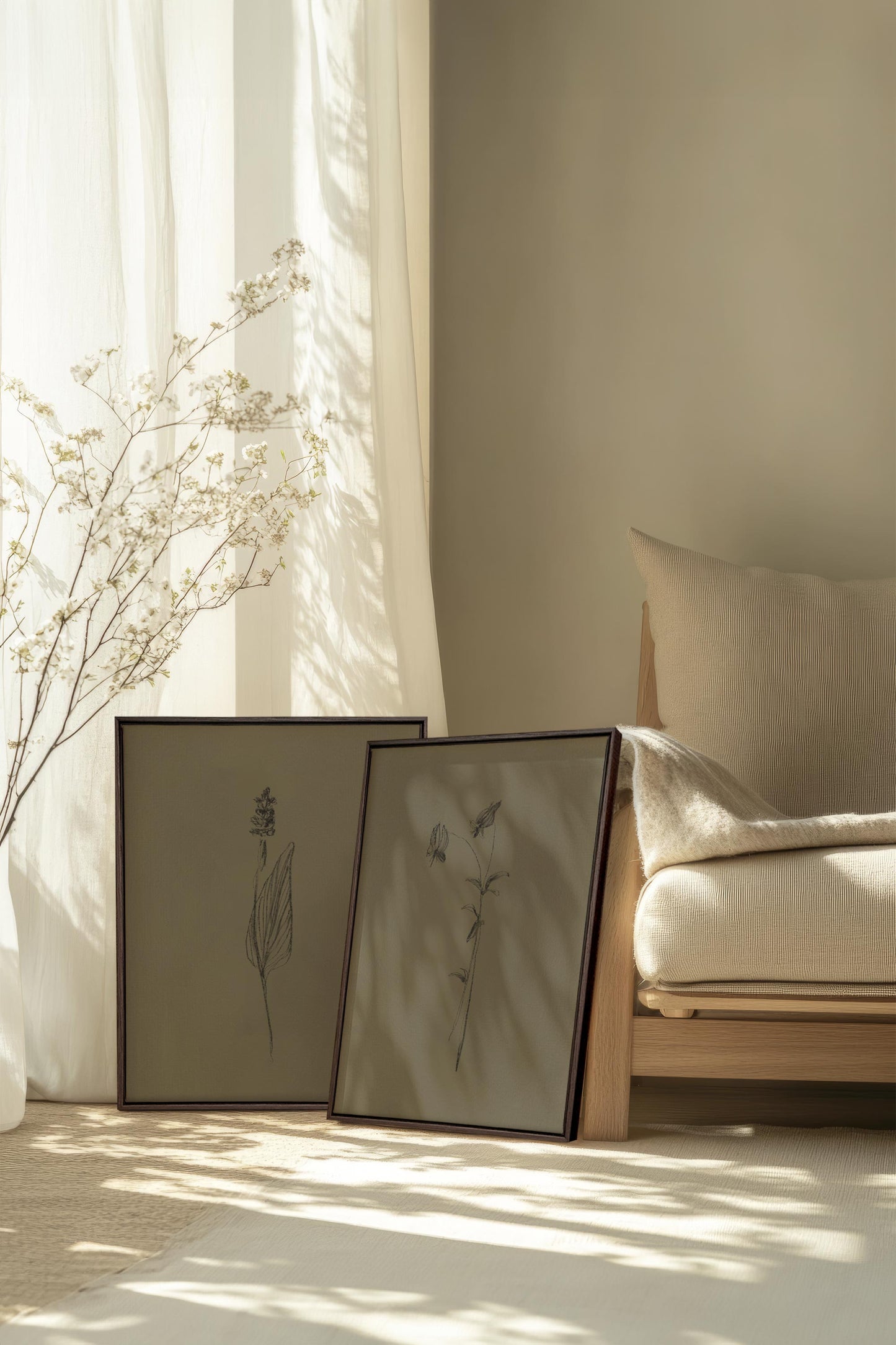 DUO WILDER GEIST (2 Werke auf gespannter Leinwand)