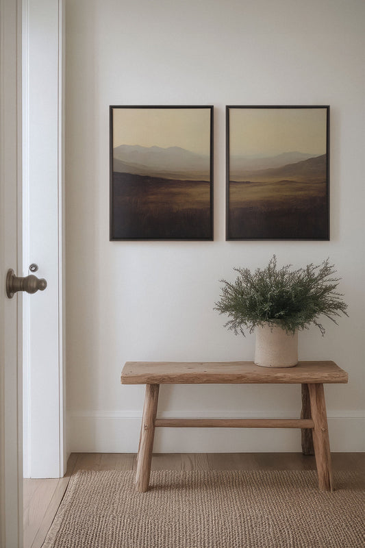 FERNE TRÄUME DUO (2 Werke auf gespannter Leinwand)