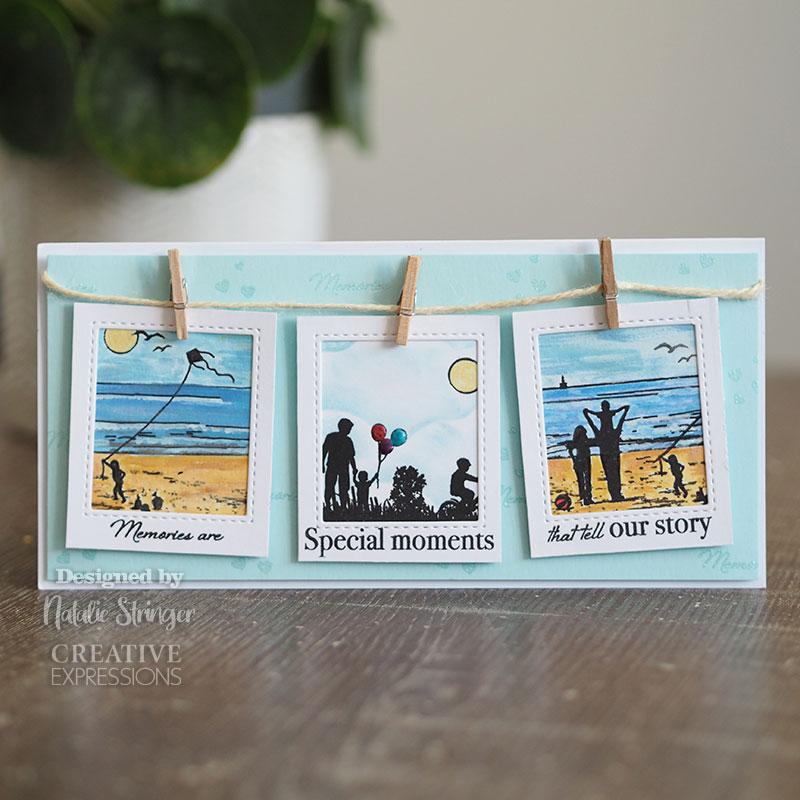 Creative Expressions Designer Boutique Collection Summer Holiday's DL Pre Cut Rubber Stamp