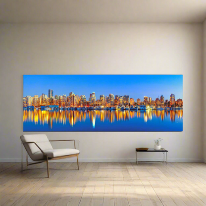 Downtown Vancouver bei Sonnenuntergang – Skyline Wandbild