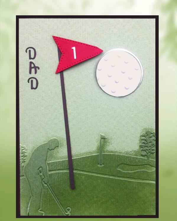 Embossing Folder - Golfing Day Size 5 x 7