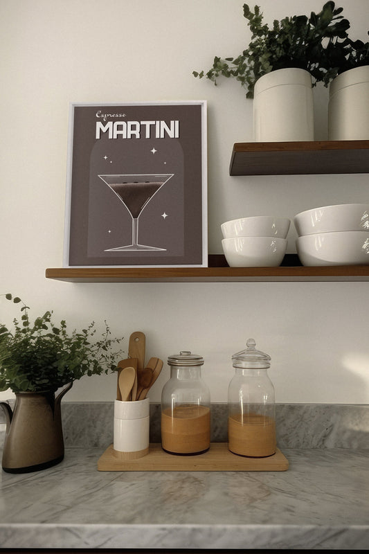 ESPRESSO MARTINI, Werk auf gespannter Leinwand