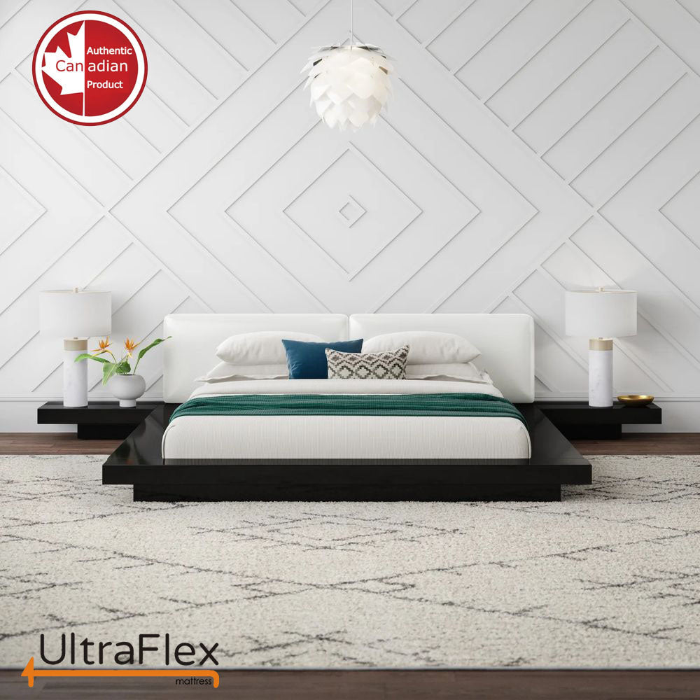UltraFlex® DELIGHT – Erweiterte orthopädische Unterstützung, hochdichter druckentlastender Schaumstoff, mehrfache Haltungsunterstützung der Wirbelsäule, Bewegungstransfertaschen, CoolGel umweltfreundliche Matratze (Hergestellt in Kanada)