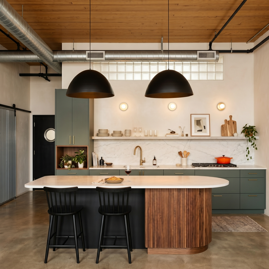 FARO Large Dome Pendant Light for Kitchen Island & Dining Table - AURABAGS SHOP