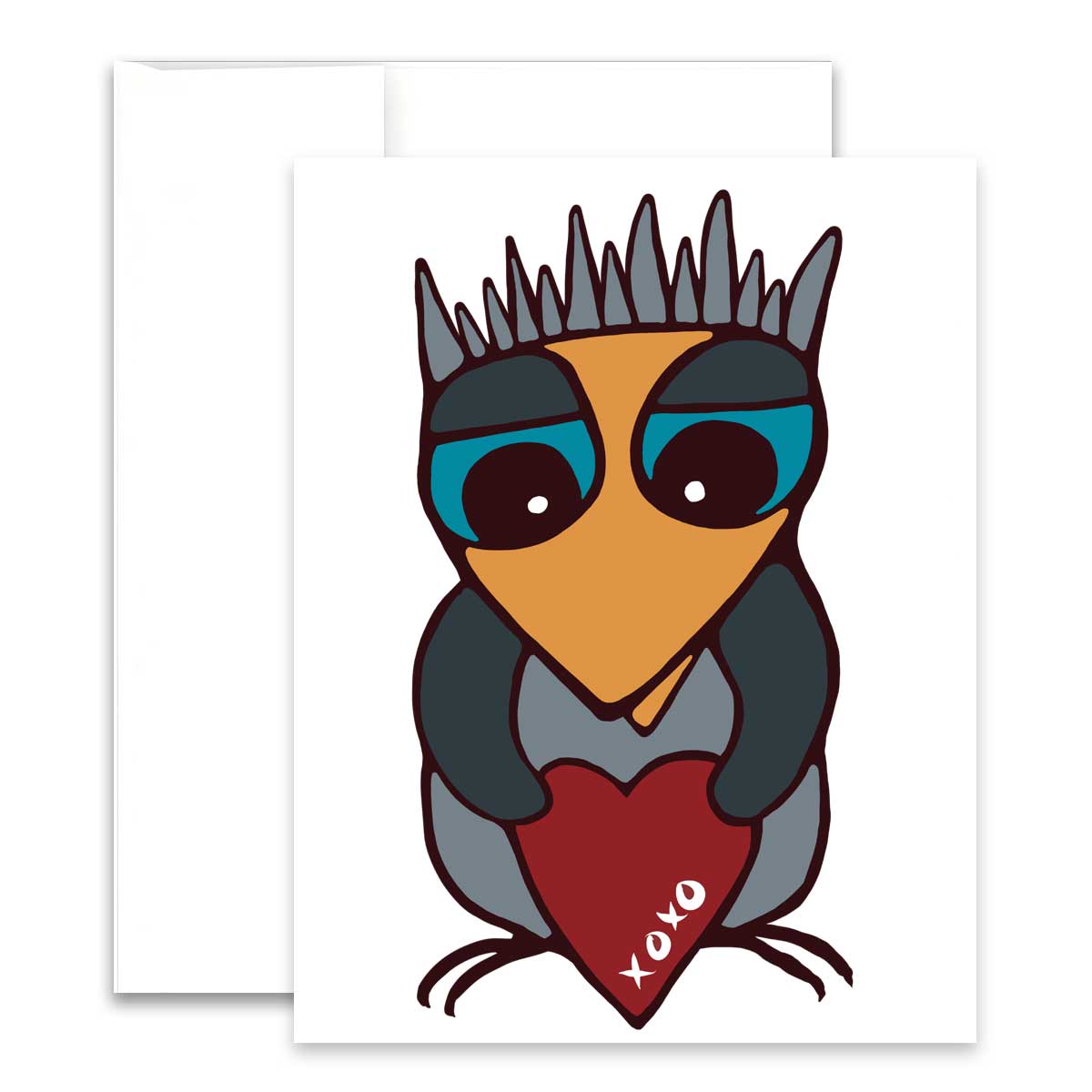 Grußkarte - Flappy Valentinstag