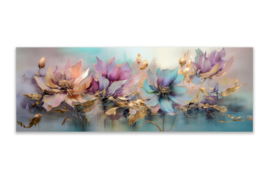 Wandkunst-Blumensymphonie-Wanddekoration