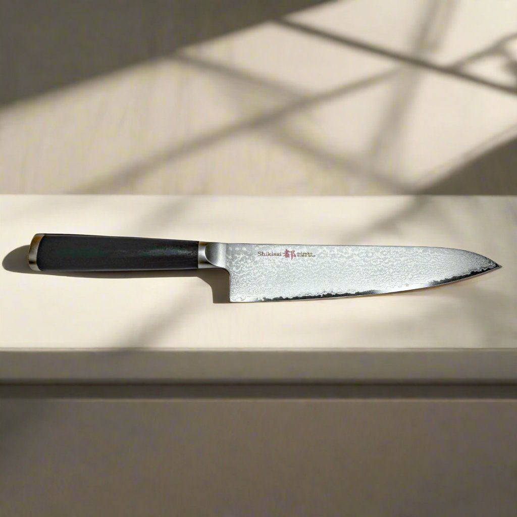 Miyako SUS 210mm Gyuto Messer | 33-Lagen Damaststahlklinge – Hergestellt in Japan