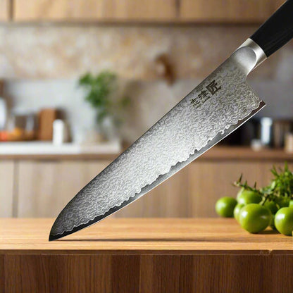 Miyako SUS 210mm Gyuto Messer | 33-Lagen Damaststahlklinge – Hergestellt in Japan
