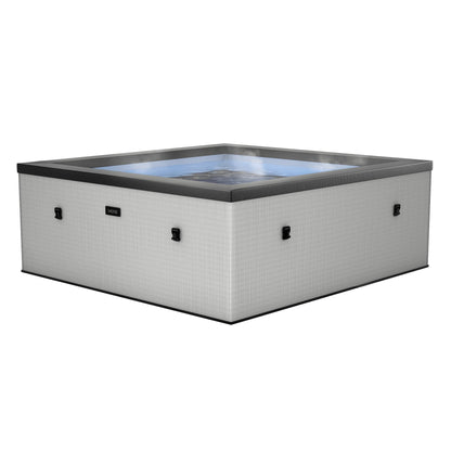 Wave | Garda | 4/6-Personen Öko-Schaum-Whirlpool | Quadratisch | Integrierte Heizung