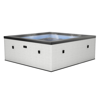 Wave | Garda | 4/6-Personen Öko-Schaum-Whirlpool | Quadratisch | Integrierte Heizung