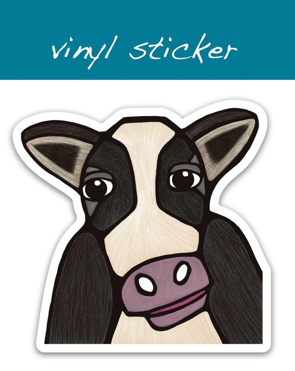 Vinyl Aufkleber - Gertie die Kuh