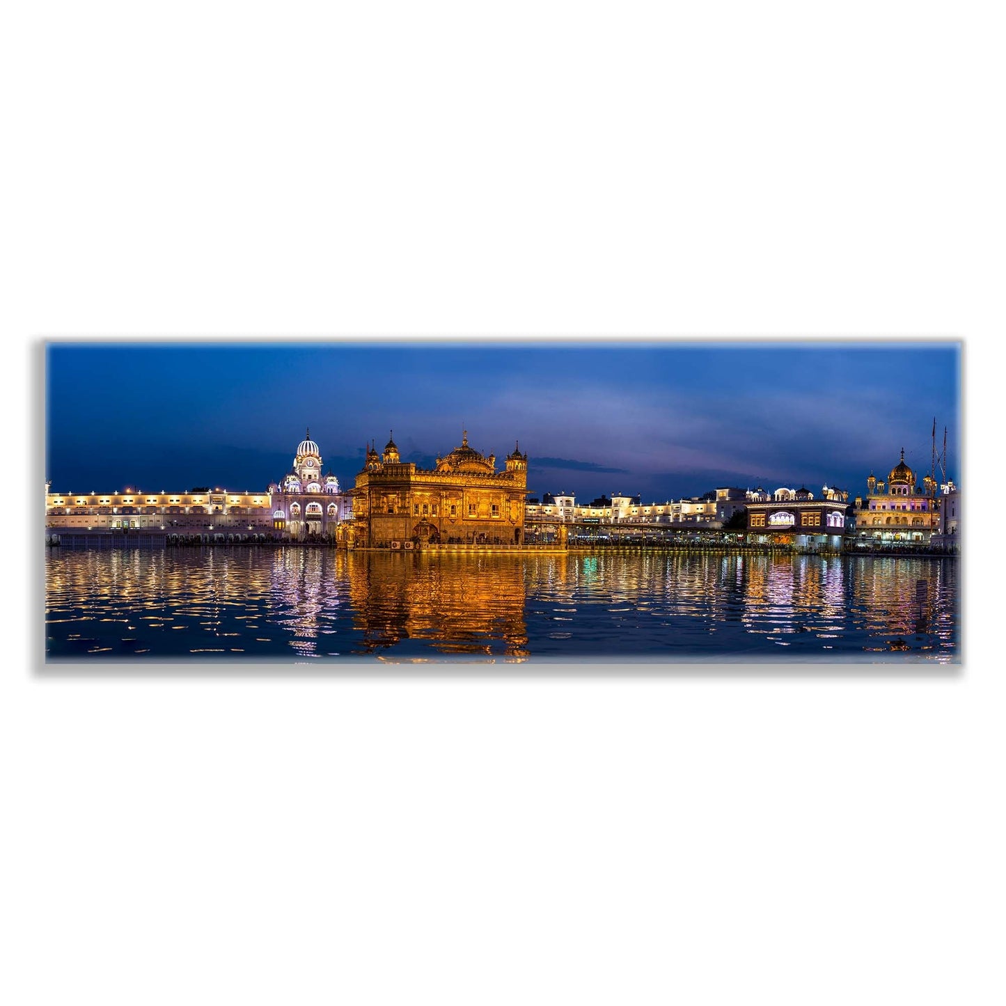Leinwandbild des Goldenen Tempels – Wandkunst Skyline