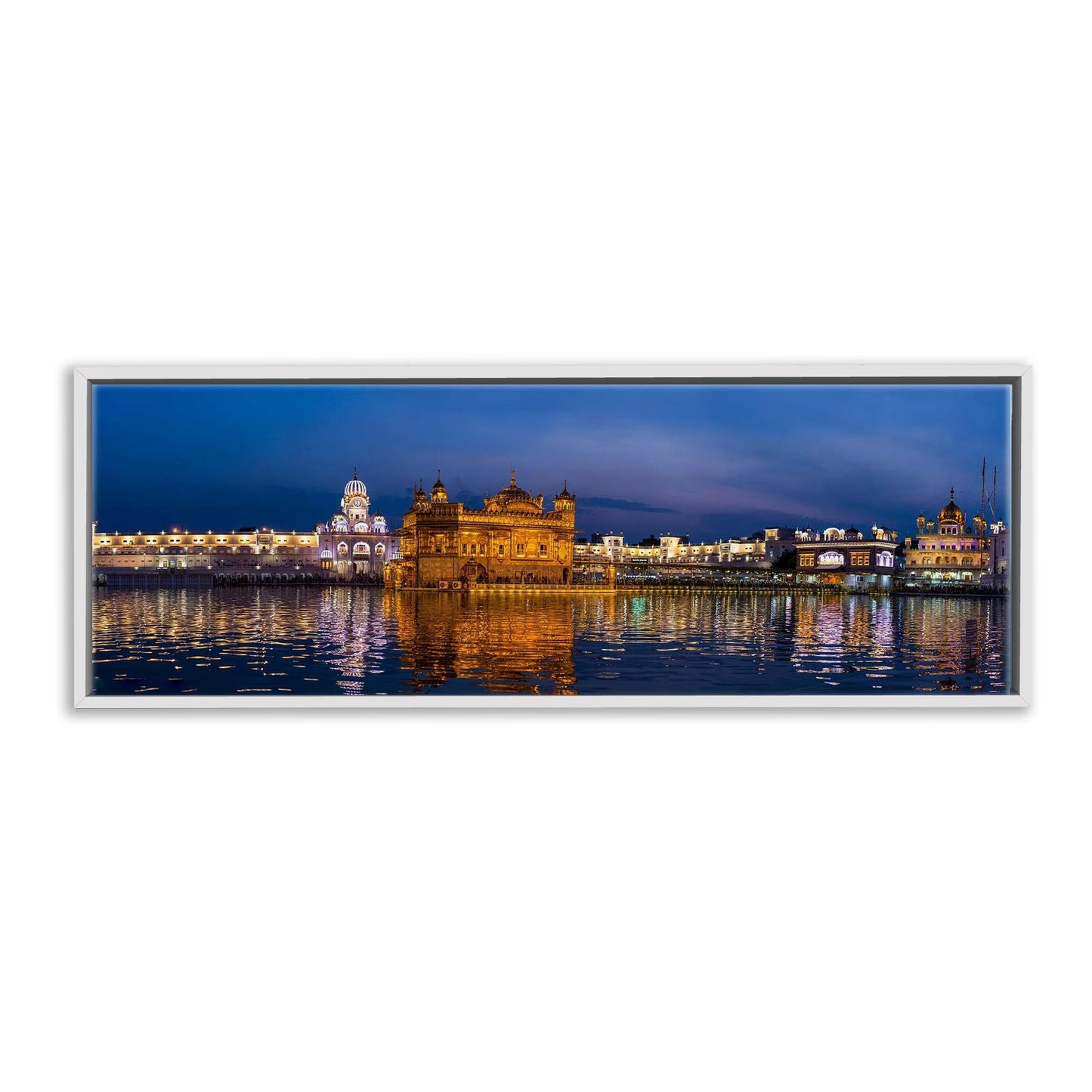 Leinwandbild des Goldenen Tempels – Wandkunst Skyline