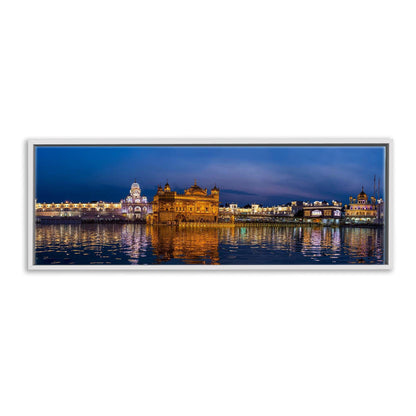 Leinwandbild des Goldenen Tempels – Wandkunst Skyline