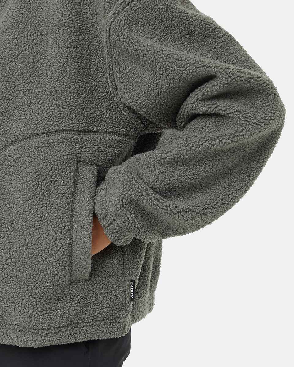 Recycled Boucle Reversible Full Zip