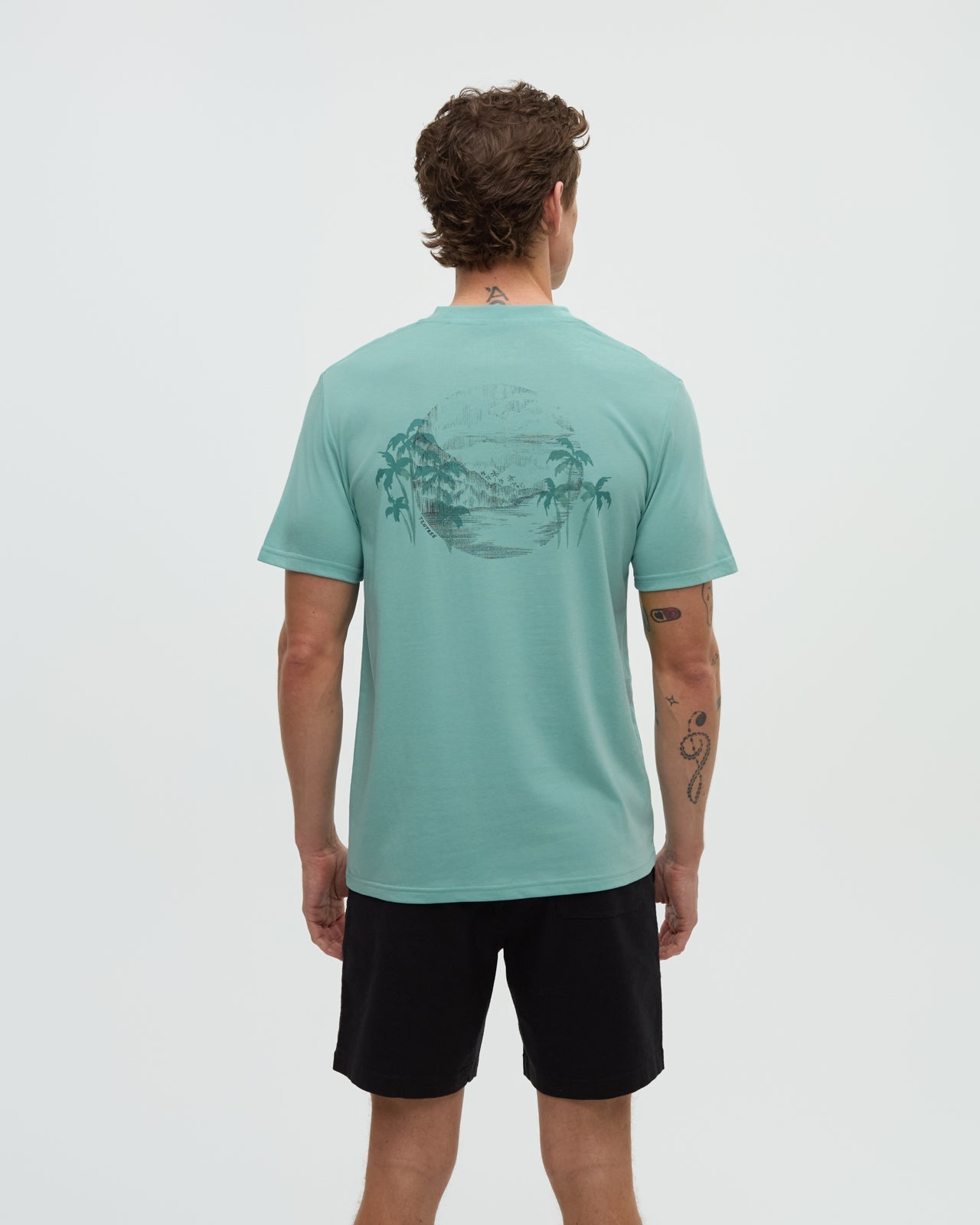 Haiti Palmen-Overlay T-Shirt