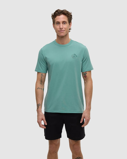 Haiti Palmen-Overlay T-Shirt