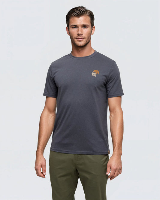 T-Shirt mit Bergpass-Motiv