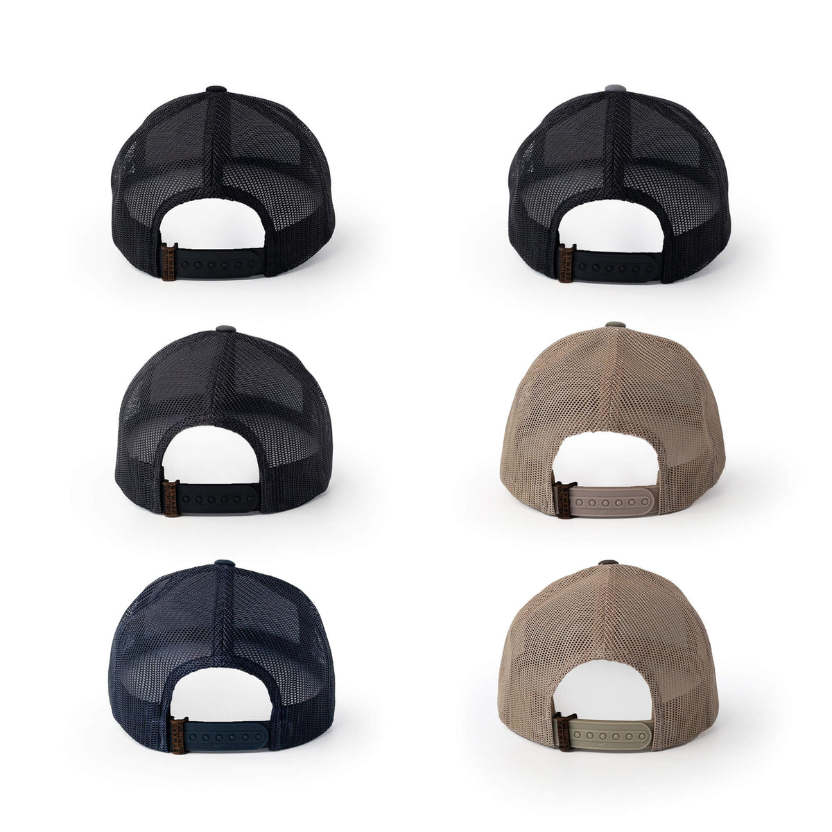 Bison Leather Patch Trucker Hat
