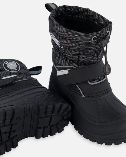 Winter Boots Solid Black