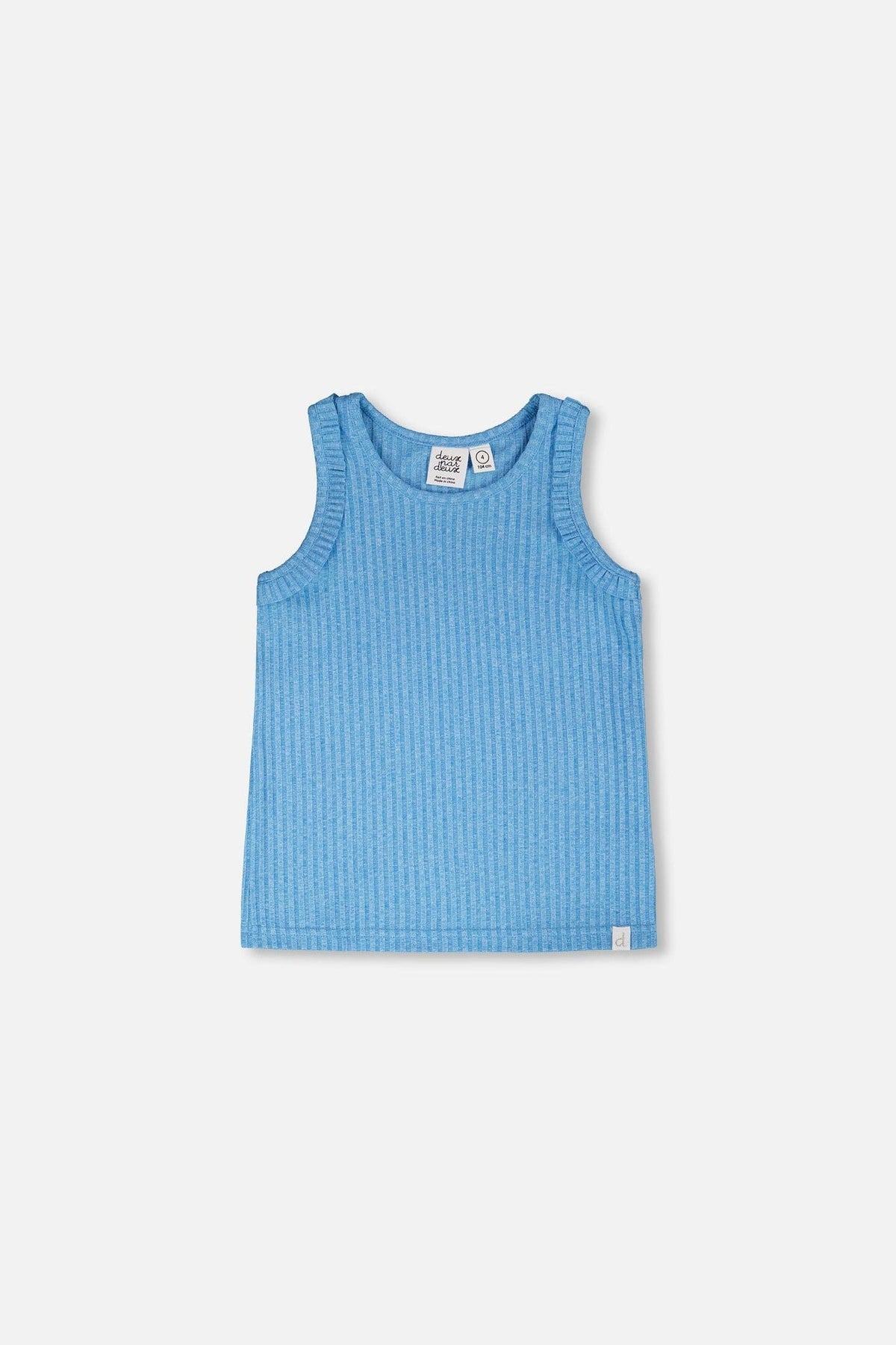 Rib Tank Top Blue