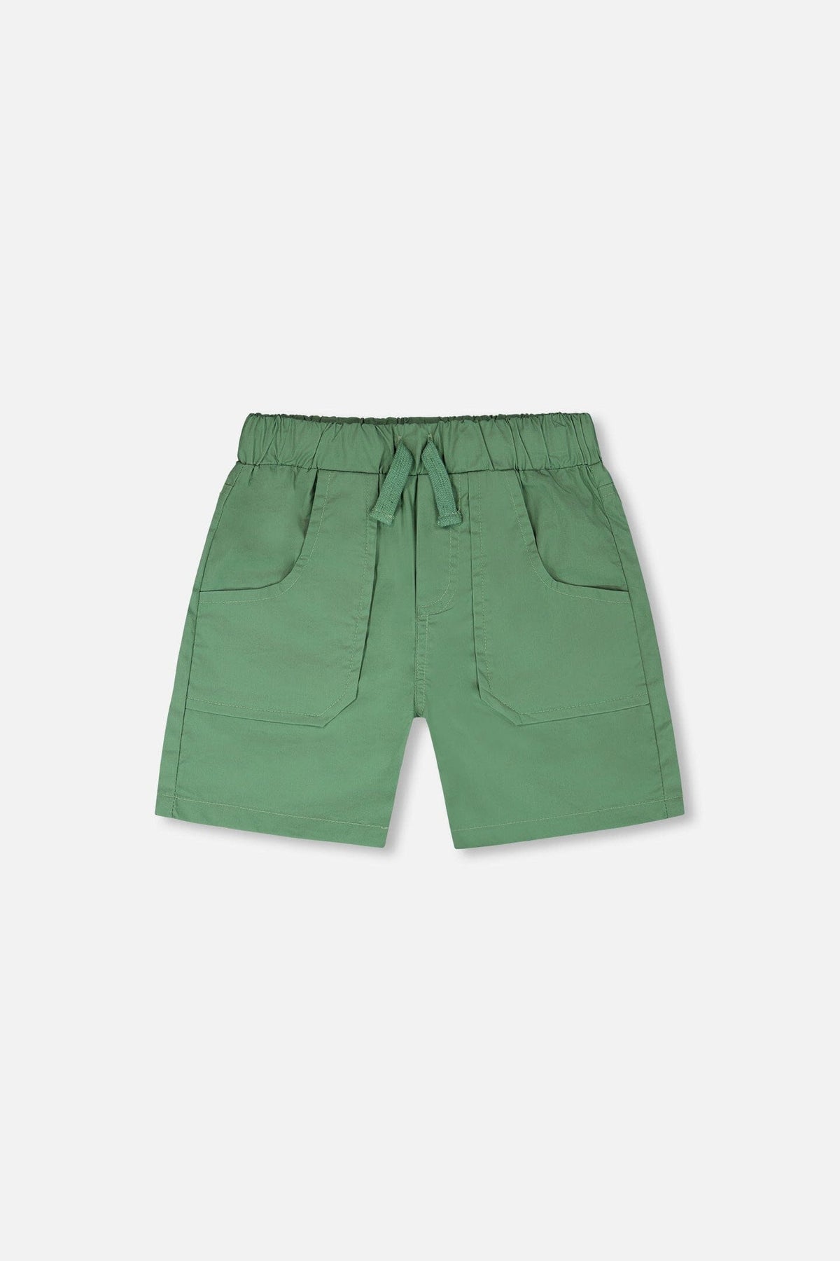 Parachute Shorts With Patch Pockets Green