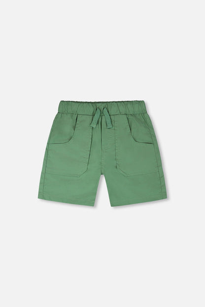 Parachute Shorts With Patch Pockets Green