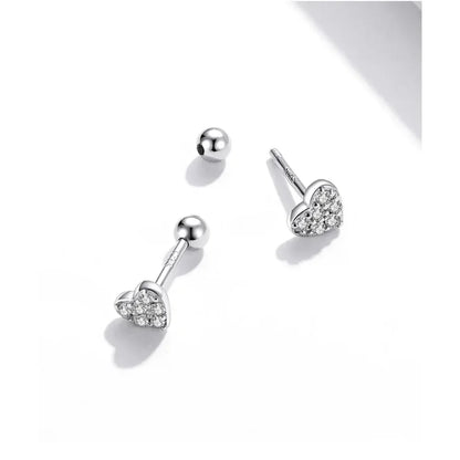 925 Sterling Silver Star And Butterfly Stud Earrings - Delicate And Fine Jewelry
