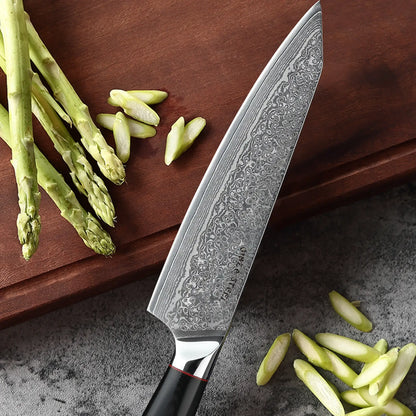 HAGAKURE 21 | Kochmesser 8" - 67 Lagen AUS 10 Stahl