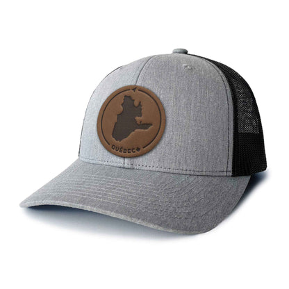 Québec Leather Patch Trucker Hat