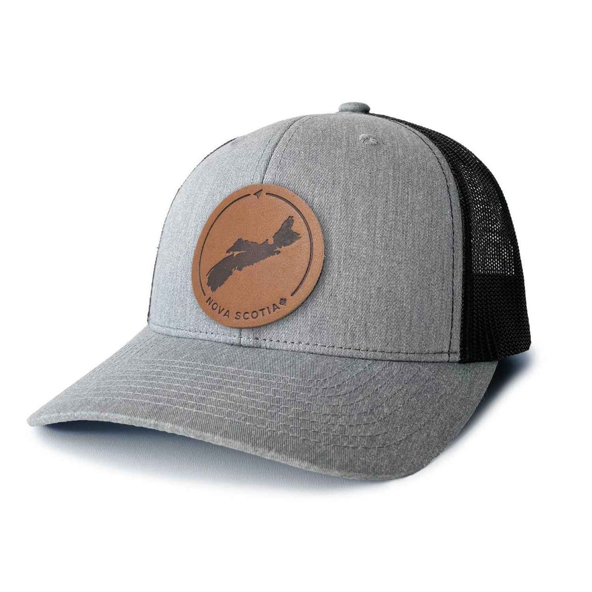 Nova Scotia Leather Patch Trucker Hat