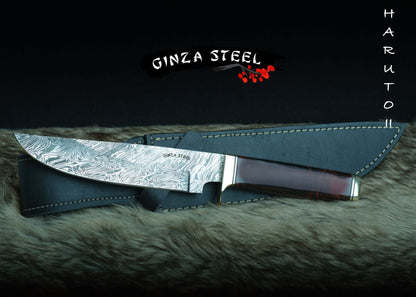 Haruto-II Bowie-Messer 7,5 Zoll mit Original-Lederscheide