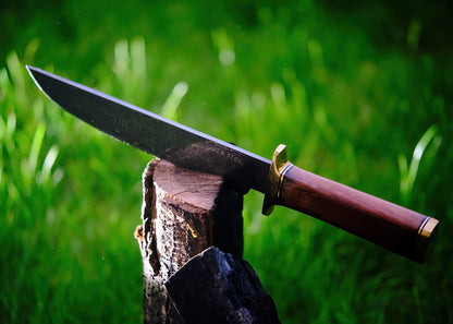 Ginza Steel Haruto-III Bowie-Messer - 9" Klinge mit Lederscheide