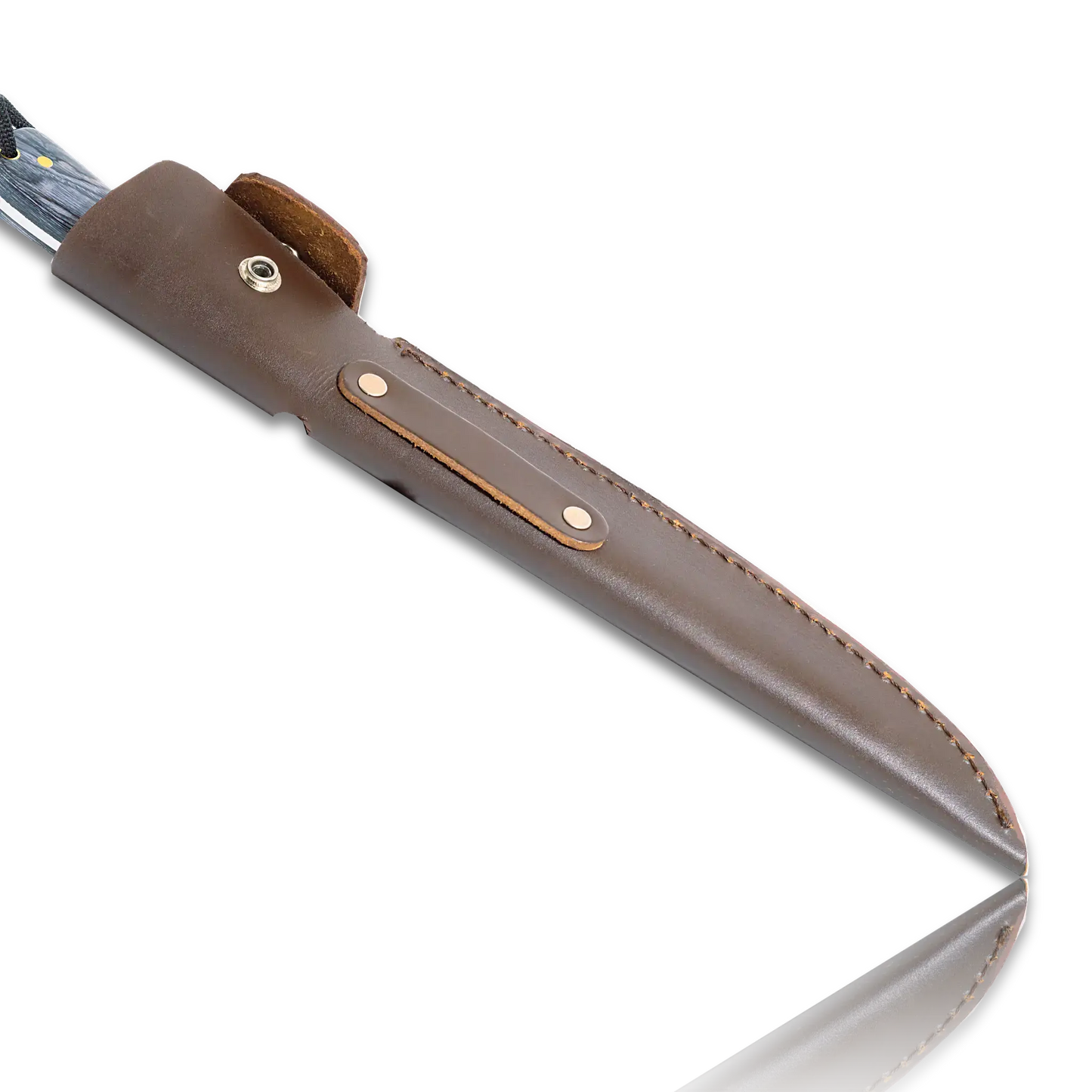 HATIF Bowie-Messer, 8 Zoll Klinge, mit originaler Lederscheide