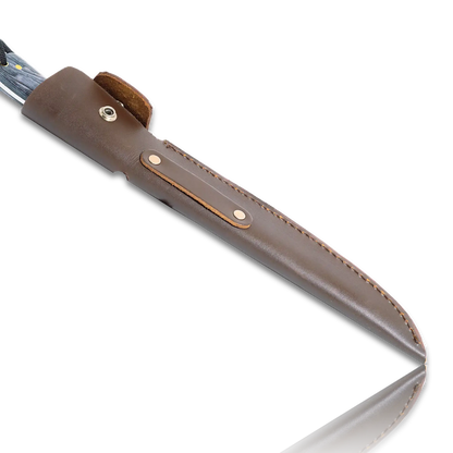 HATIF Bowie-Messer, 8 Zoll Klinge, mit originaler Lederscheide