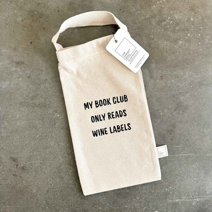 'My Book Club' Reusable Bottle Bag
