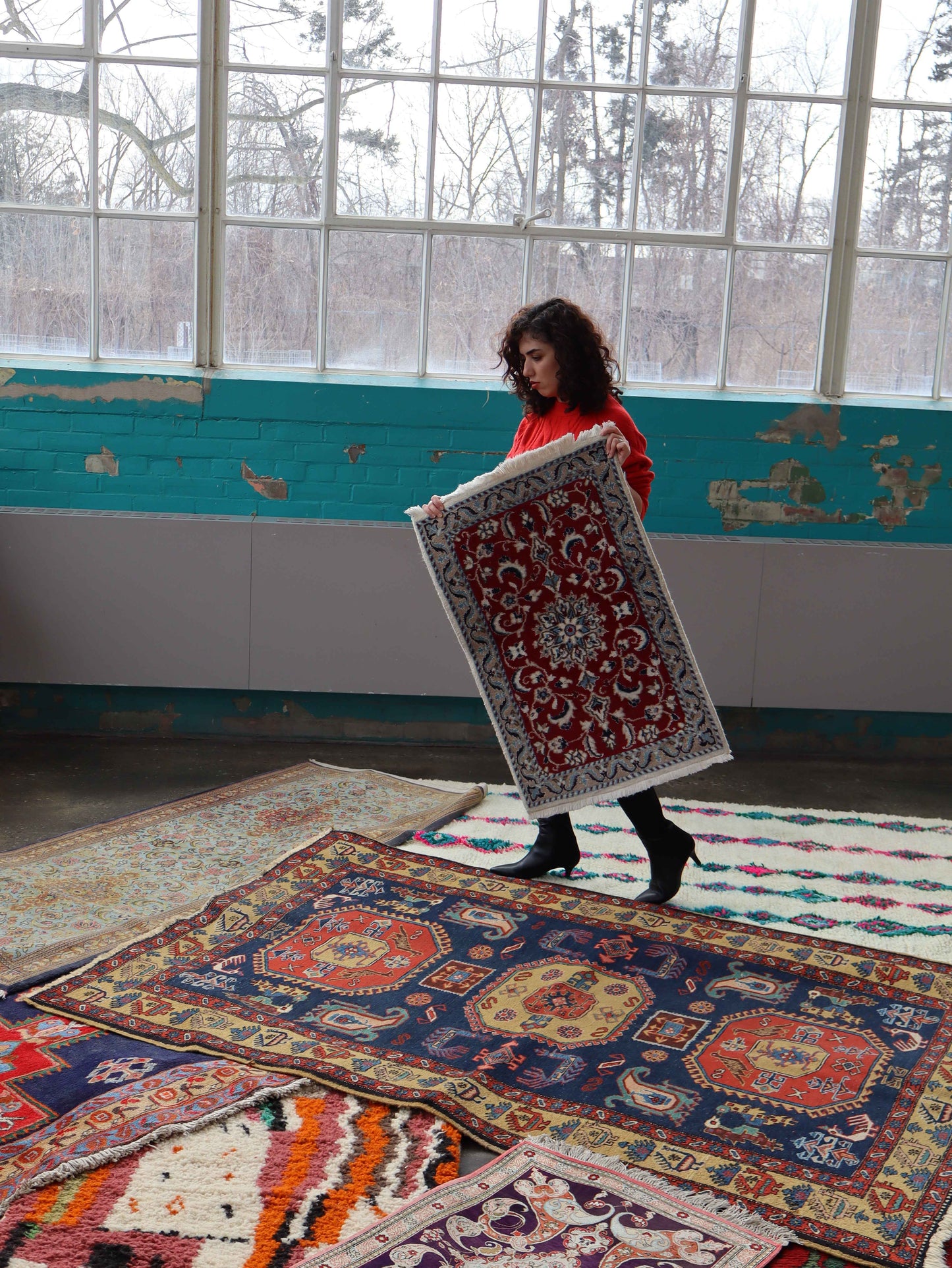 Persian Nain Rug | 1' 10" x 2' 11"