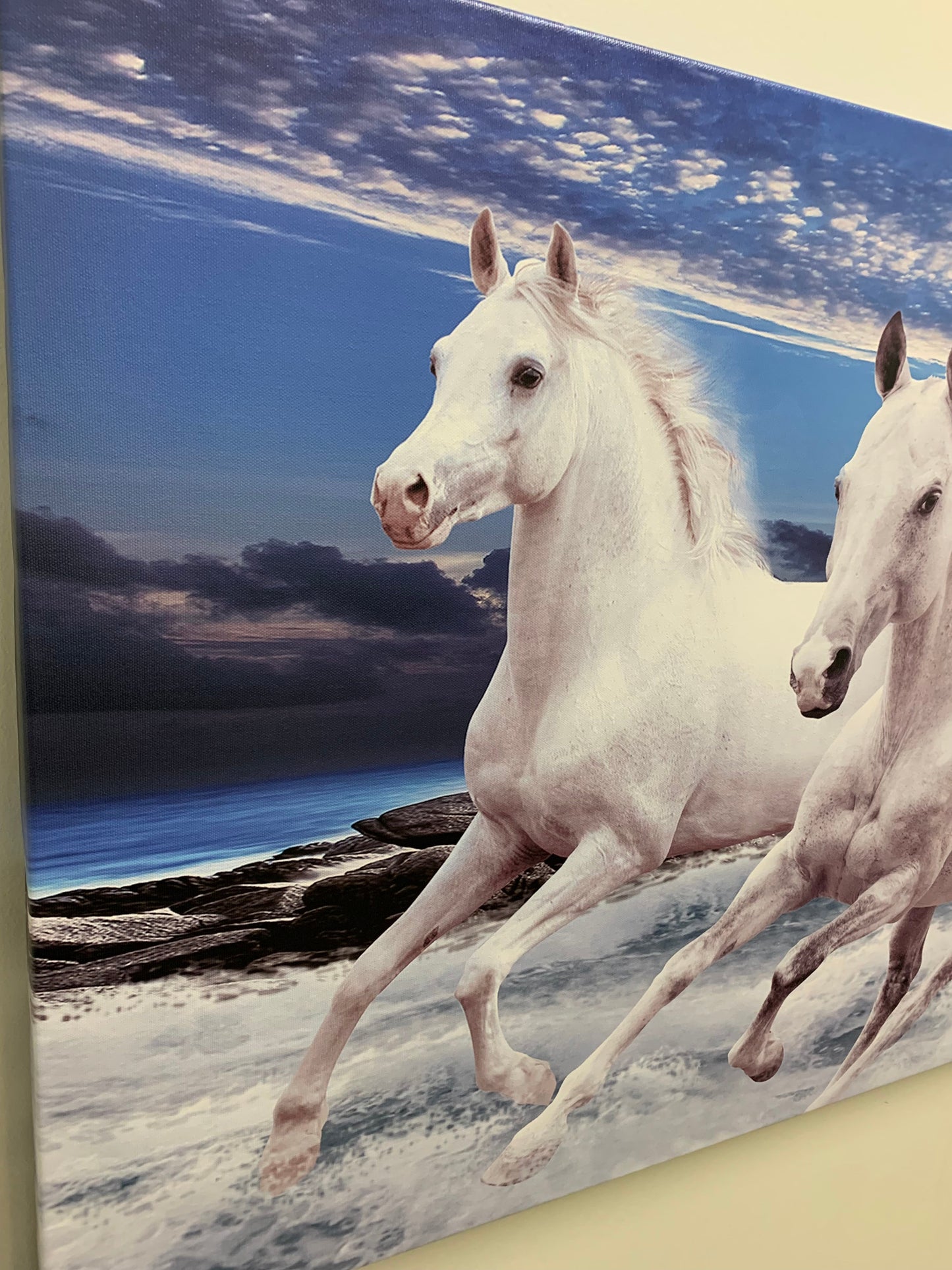 Die 7 Glückspferde – Leinwandbild mit Tiermotiv – Wandkunst