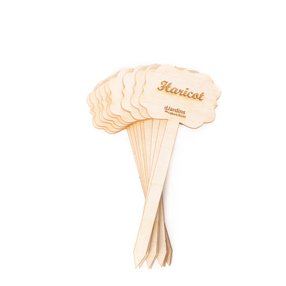 Plant markers for vegetable plants or herbs