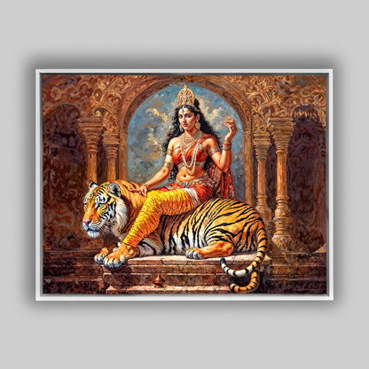 Wandkunst – Leinwandbild Parvati – Indische Kunst