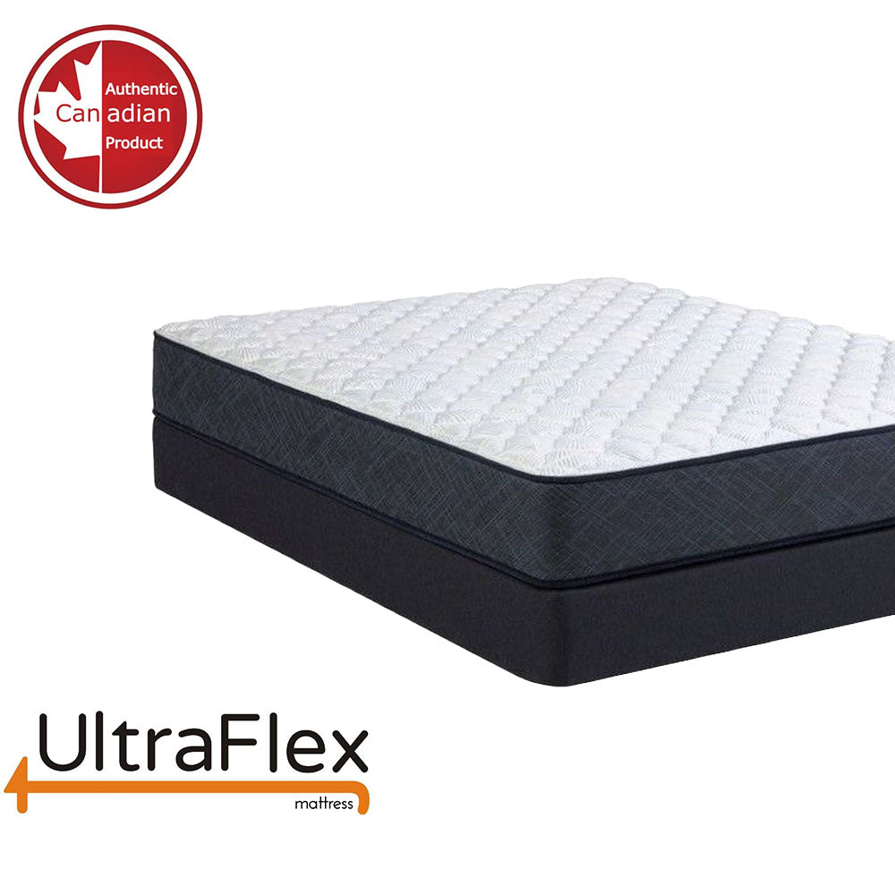 UltraFlex® RADIANCE - High-Density Natural Blend Foam Encasing, Cooling Gel, Eco-Friendly Orthopedic Mattress With Multiple Spinal Support Zones (Made in Canada)- With Waterproof Mattress Protector.