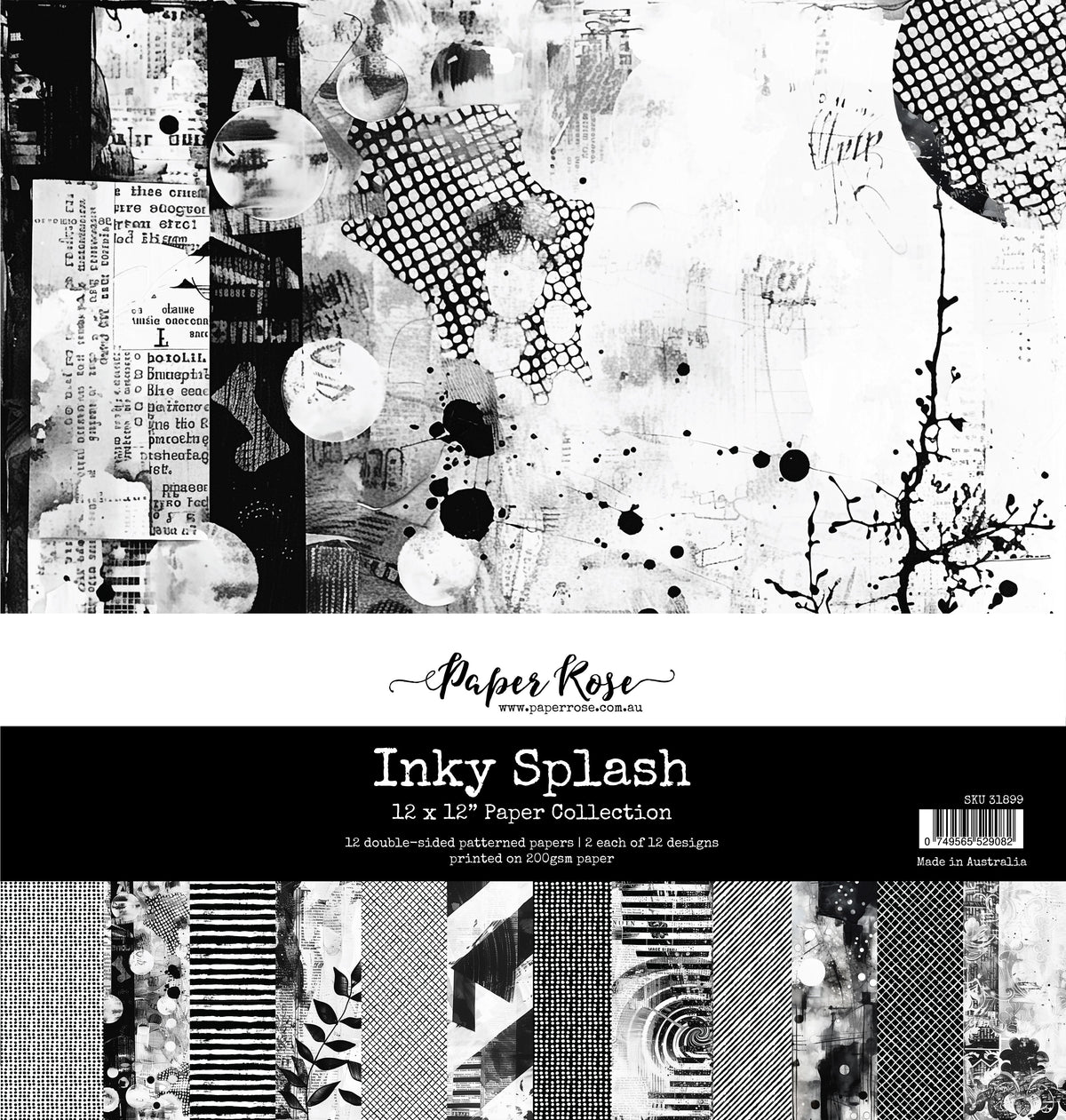 Inky Splash 12x12 Paper Collection 31899