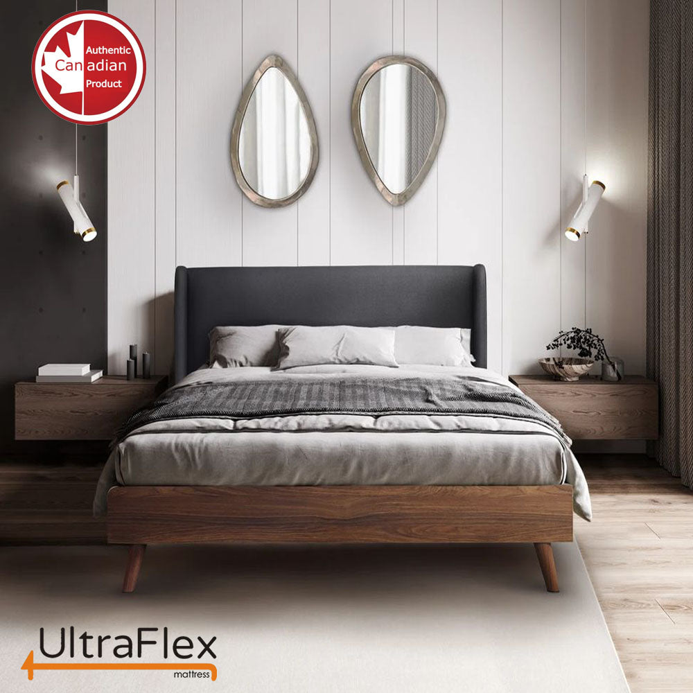 UltraFlex® PARADISE - Natürliche Heavy Duty Schaumstoffmischung, geringe Bewegungsübertragung, Comfort+ Steppung, orthopädisches Cool Gel und umweltfreundliche Matratze zur Unterstützung der Wirbelsäulenhaltung (Hergestellt in Kanada)