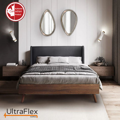 UltraFlex® PARADISE - Natürliche Heavy Duty Schaumstoffmischung, geringe Bewegungsübertragung, Comfort+ Steppung, orthopädisches Cool Gel und umweltfreundliche Matratze zur Unterstützung der Wirbelsäulenhaltung (Hergestellt in Kanada)