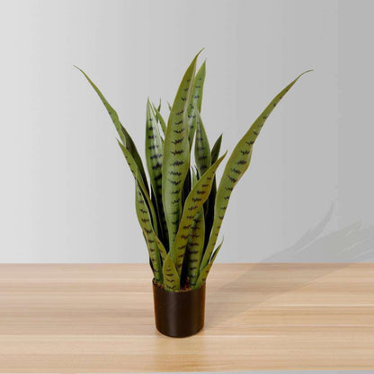 Jose Künstliche Schlangenpflanze Sansevieria Dunkelgrün Getopfte Pflanze 66 cm